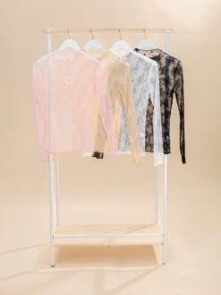 Stretch Lace Mock Neck Inner Layer Top | S-3XL