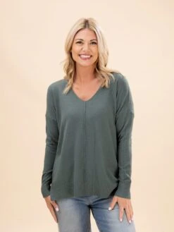 Zenana Viscose "Perfect Knit" Front Seam Sweater | S-3X -Discount Divas Shop 62a64b3c9a17bfa38ed76e4a50b659e9