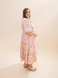 Floral Button Down V Neck Dress W/ Pockets | S-3XL -Discount Divas Shop 630158127bb42eba8cc651eb37185295