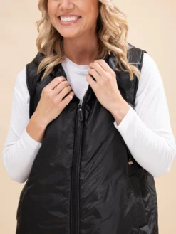 Zip Up Puff Hoodie Vest | S-L -Discount Divas Shop 637b7ca49f655df9b26d4d56e23b89ca