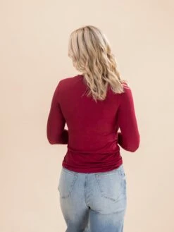 Zenana Brushed Microfiber Long Sleeve Round Neck Top | S - 3X -Discount Divas Shop 6424531417411ab56b12af0cb16d1d69