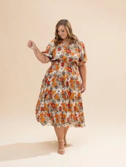 Short Sleeve Flower Printed Midi Dress | S-3XL 10 Short Sleeve Flower Printed Midi Dress | S-3XL -Discount Divas Shop 645b41b36d731ba0fdfe3c2dff2114ea