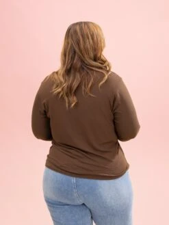 Long Sleeve Mock Neck Essential Top By DD Design | S-3XL -Discount Divas Shop 64675819db168fa14e31245e46d0859e