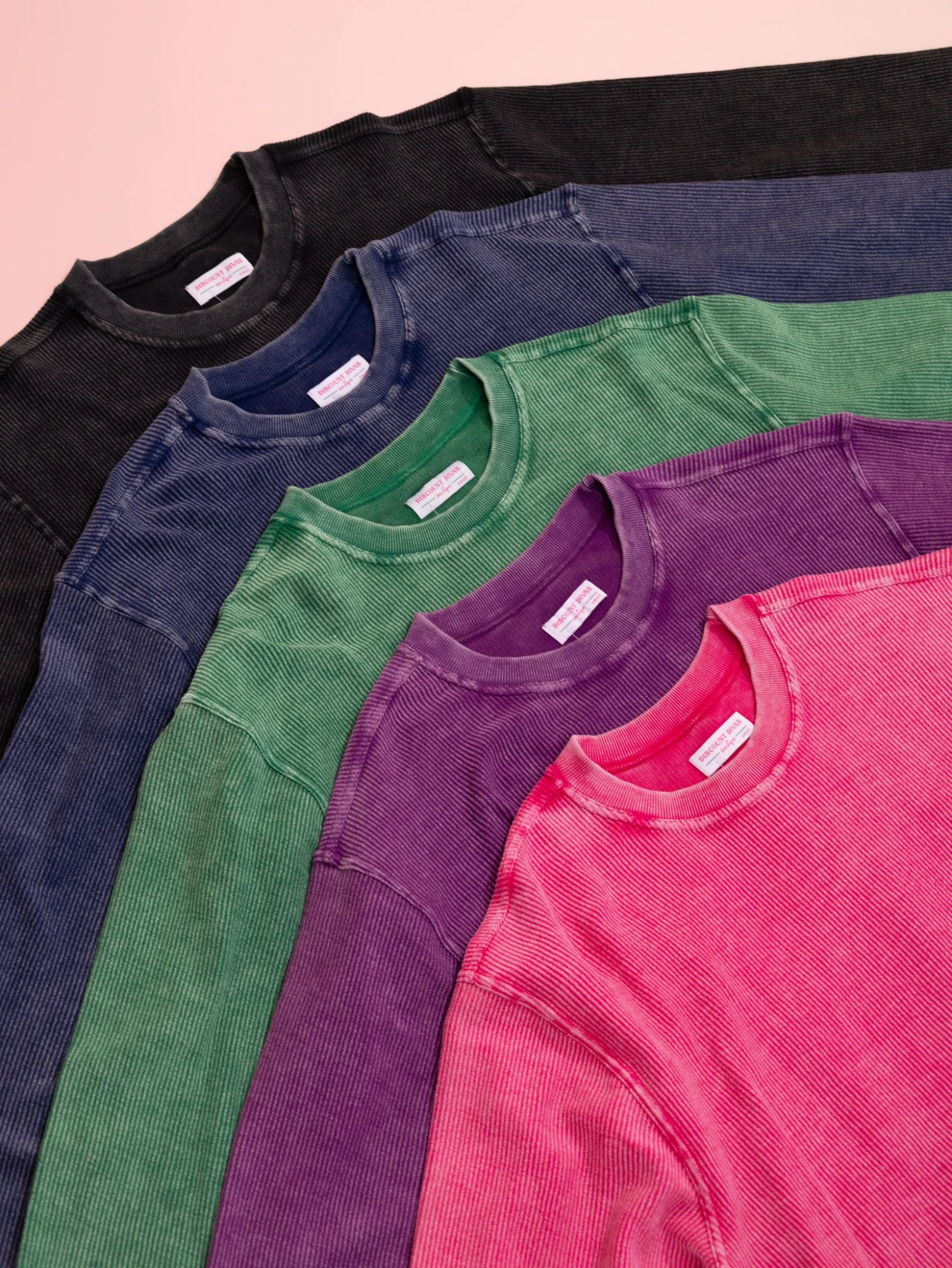 100% Cotton Washed Ribbed Pullover By DD Design | S-2X 3 100% Cotton Washed Ribbed Pullover By DD Design | S-2X - Image 3