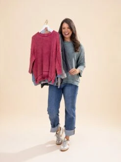 Zenana Washed 3/4 Sleeve Boxy Sweater Top | S-L 16 Zenana Washed 3/4 Sleeve Boxy Sweater Top | S-L -Discount Divas Shop 65004ebecc74045b2ff079301cf4eeee