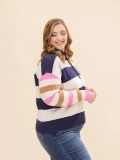 Relaxed Fit Mock Neck Half Zip Pullover Sweater | S-3X 6 Relaxed Fit Mock Neck Half Zip Pullover Sweater | S-3X -Discount Divas Shop 654e36736ee9092187647e61eed15ade