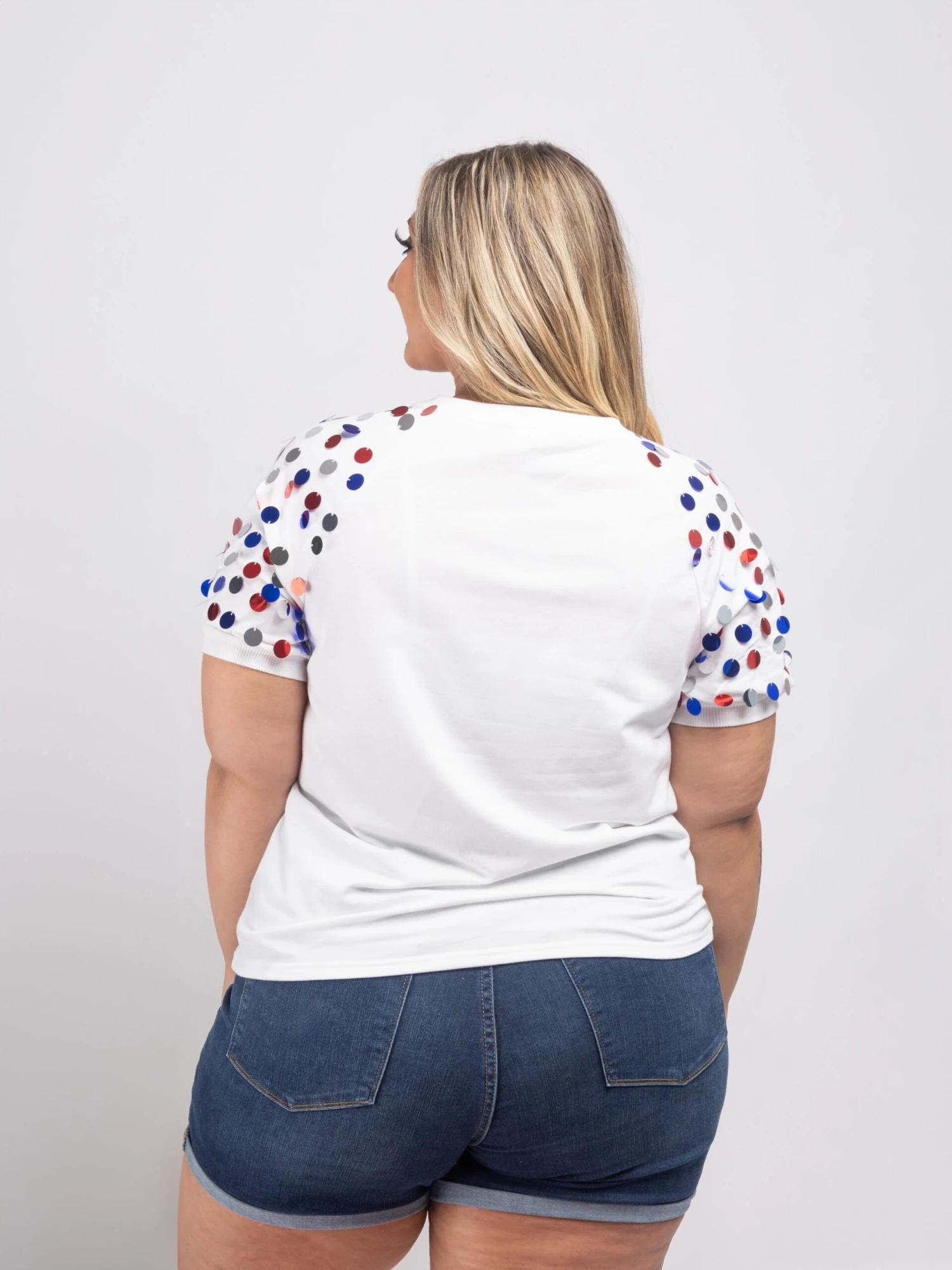 BiBi Party In The USA Puff Sleeve Top | S - XL 3 BiBi Party In The USA Puff Sleeve Top | S - XL - Image 3