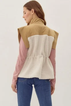 PRE-ORDER Color Block Zip Up Vest| S - XL Jodifl -Discount Divas Shop 660e03e43a8d3b7124ab1f4b6e2ef89a