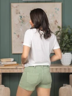 Risen Mid Rise Front Patch Pocket Shorts | S-L -Discount Divas Shop 67677fc9af9c034e8ecb58670bb9d7e3