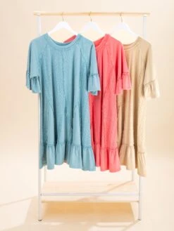 Mineral Washed Cotton Dress | S-L