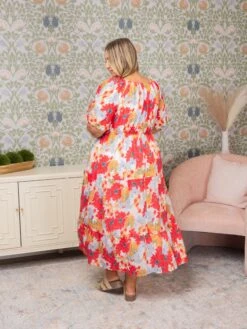 Tiered Puff Sleeve Midi Dress | S-3XL -Discount Divas Shop 68e2633d53fbcadac0b597a07f2cdc5a