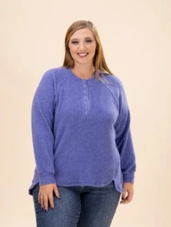 Zenana 1/4 Button Long Sleeve Luxe Hacci Henley Sweater | S/M-2X/3X DOD -Discount Divas Shop 694348445e232a63f0331bcf693f313e