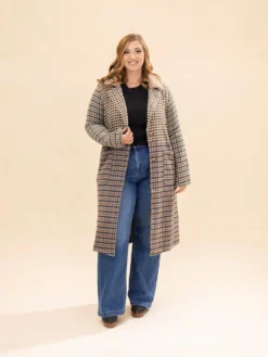 Mixed Plaid Color Block Coat | S-L Western -Discount Divas Shop 695dbbb14cf0c4730e3ae9777c528a10