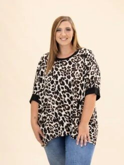 Slinky Leopard Easy Fit Contrast Top By DD Design | Reg-Plus 9 Slinky Leopard Easy Fit Contrast Top By DD Design | Reg-Plus -Discount Divas Shop 69796e7d441137dae152a3c8efddc844