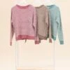 STACCATO Two Tone Waffle Striped Pullover Sweater | S-XL