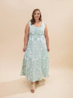 Sleeveless Square Neck Floral Maxi Dress | S-3XL -Discount Divas Shop 6a65969842cb86c05a9f817cdf3cc921