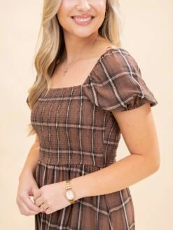 Plaid Smocked Puff Sleeve Ruffle Hem Midi Dress | S-L 24 Plaid Smocked Puff Sleeve Ruffle Hem Midi Dress | S-L -Discount Divas Shop 6aaf3f426bf83dd571d74eddf26631fa