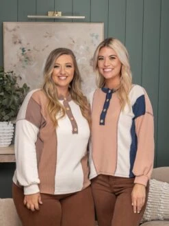 Colorblock Long Sleeve Top | S - XL