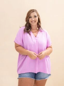 Zenana Airflow Collared V Neck Short Sleeve Top | S/M-L/XL 21 Zenana Airflow Collared V Neck Short Sleeve Top | S/M-L/XL -Discount Divas Shop 6c1a75354e10d7e206c69c06a200d8eb