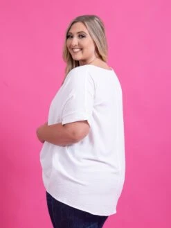DD Design Airflow Round Neck Top W/ Cuffed Short Sleeves | S - 3XL 14 DD Design Airflow Round Neck Top W/ Cuffed Short Sleeves | S - 3XL -Discount Divas Shop 6c1c03ad43166c4bfd9239af281e7c67