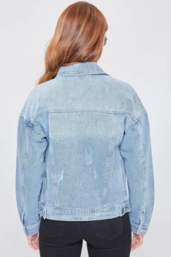 YMI Drop Shoulder Oversized Denim Jacket | S - XL -Discount Divas Shop 6c6a0847cf16867d971acc9efec049aa