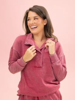 Lived In Snap Pullover By DD Design | S-3XL -Discount Divas Shop 6cd429fc5bb580536828fd3efff6f017