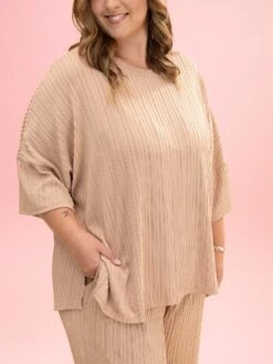 Ribbed Textured Oversized Top By DD Design | S-3XL Pair W/ Sku63862 -Discount Divas Shop 6e99a4b31f8752a92e7a992d28a4428f