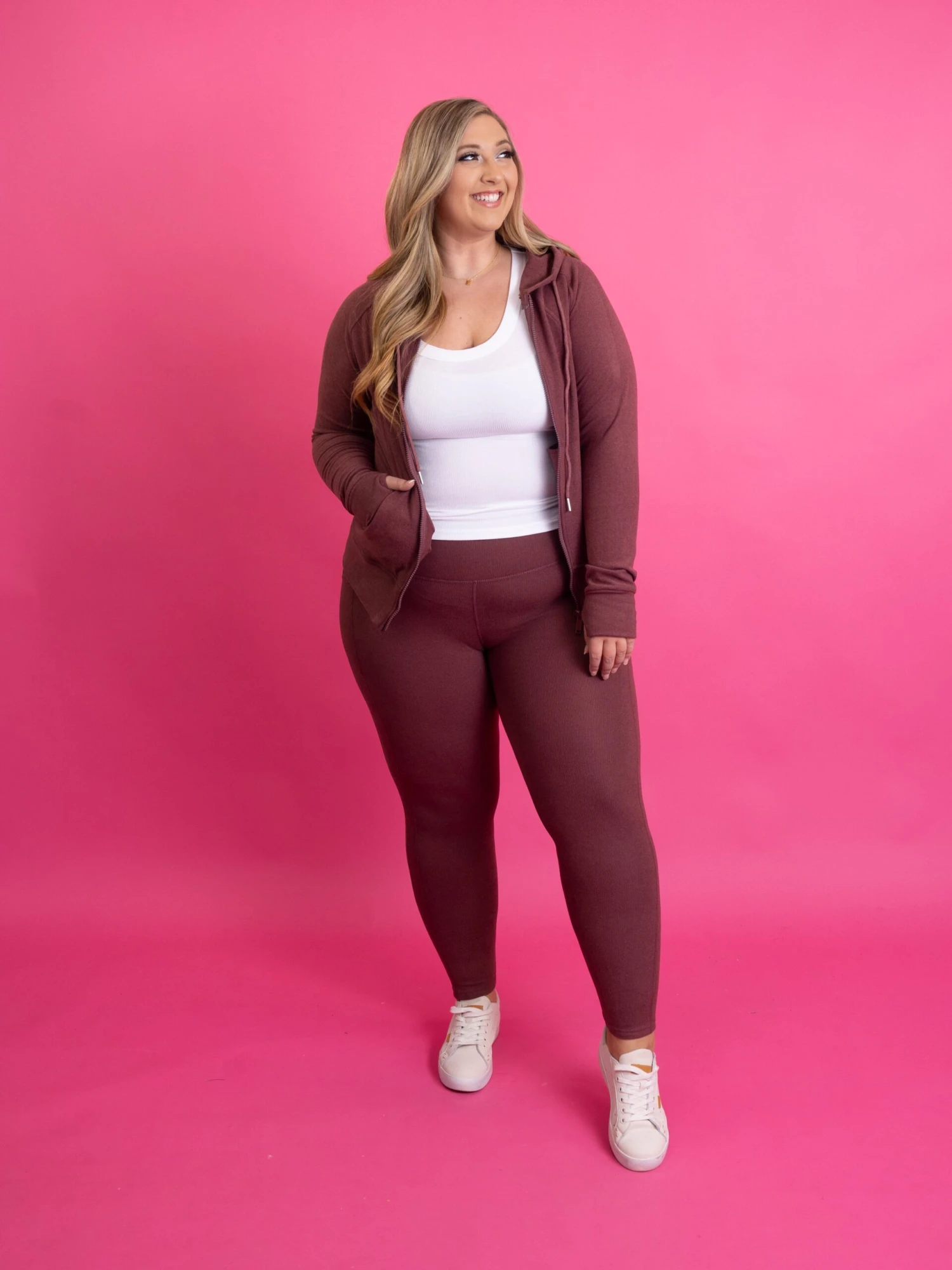 Full Zip Hooded Jacket & Leggings Set | S-L 3 Full Zip Hooded Jacket & Leggings Set | S-L - Image 3