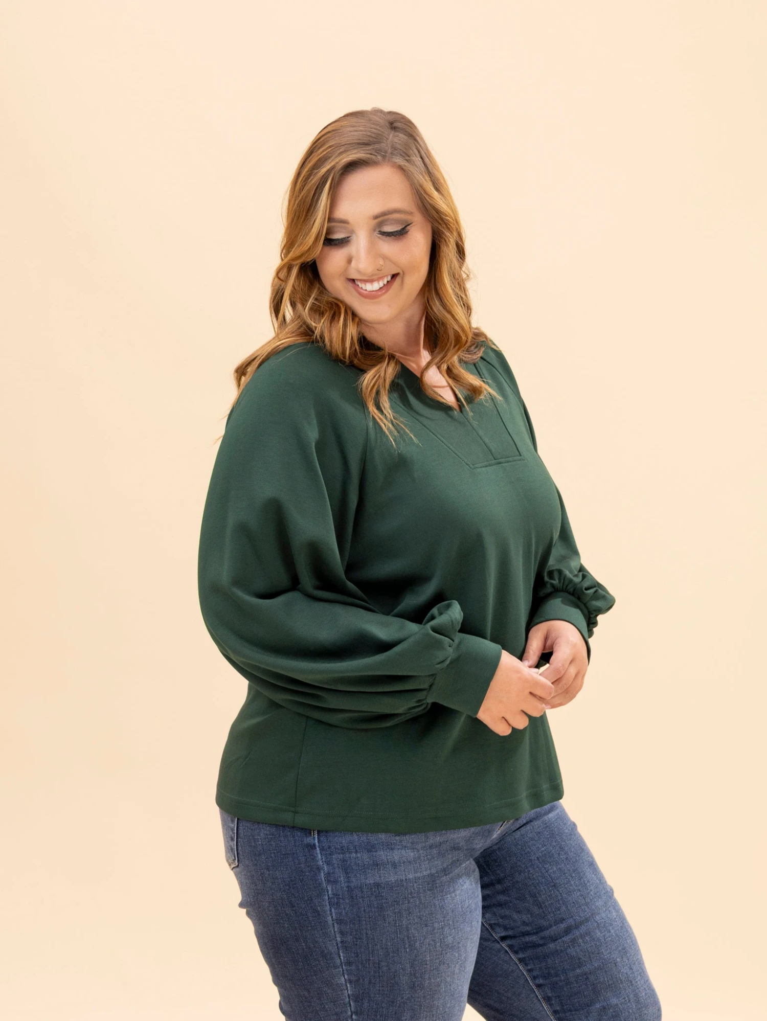 Long Sleeve V Neck Top | S-L 8 Long Sleeve V Neck Top | S-L - Image 8