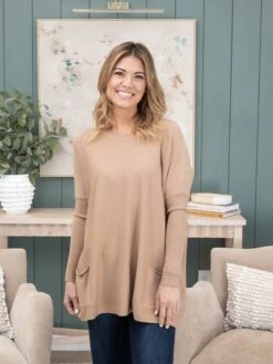 Tea N Rose "Perfect Knit" Oversized 2 Pocket Sweater | S/M - L/XL 26 Tea N Rose "Perfect Knit" Oversized 2 Pocket Sweater | S/M - L/XL -Discount Divas Shop 71b08f83293a746ddcff42ae4729b855