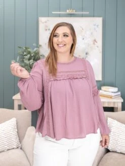 Loose Fit Ruffled Blouse Top | S-L