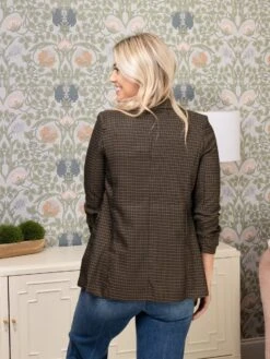 Plaid Ruched 3/4 Sleeve Collard Blazer | S-L 5 Plaid Ruched 3/4 Sleeve Collard Blazer | S-L -Discount Divas Shop 72b60c994835881fcf9e60fd2b71d0c6