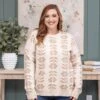 Floral Jacquard Sweater | S-3XL