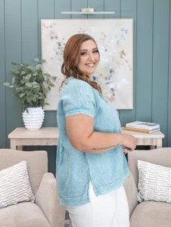 Zenana Washed Double Gauze 3/4 Button Henley Top | S/M-L/XL -Discount Divas Shop 7366cb08e0d2afa57d87678948a1a0d4