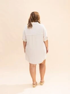 Zenana Washed Double Gauze Button Down Shirt Dress | S-L -Discount Divas Shop 7374f4ee84f1086348cb6810efd8371a