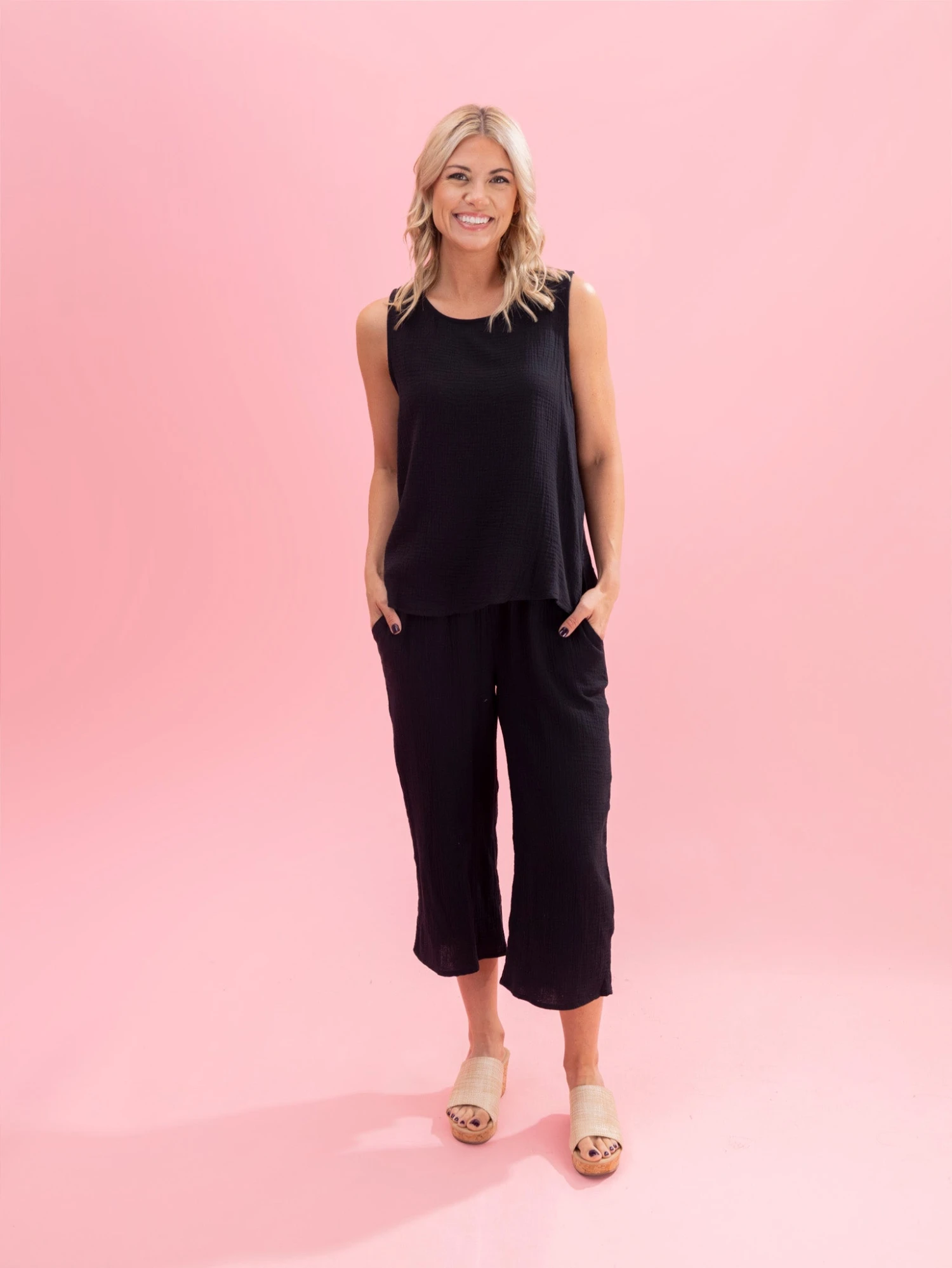 Cotton Gauze Sleeveless Top By DD Design | S-3XL Pair W/ Sku63210 10 Cotton Gauze Sleeveless Top By DD Design | S-3XL Pair W/ Sku63210 - Image 10