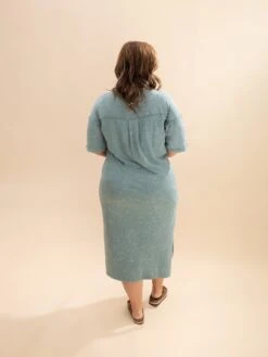 Mineral Wash Casual Comfy Midi Dress | S-L -Discount Divas Shop 757ea6da179f4ff4620acd2443432a49