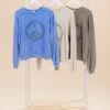 Peace Sign Washed Terry Pullover | S - L