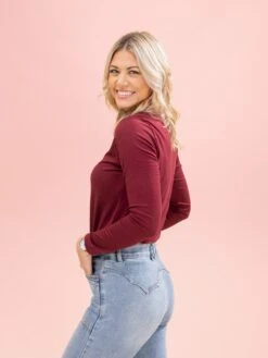 Long Sleeve Mock Neck Essential Top By DD Design | S-3XL -Discount Divas Shop 75c18ee9dbe83104383d966e4c45061c