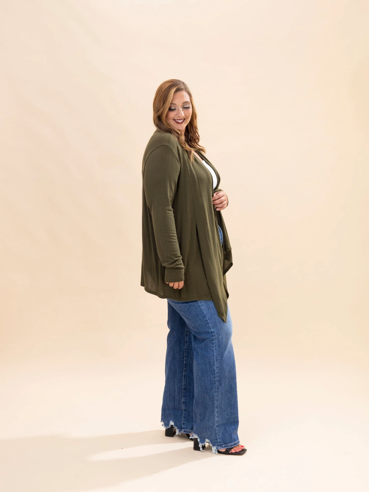 Andree Open Front Long Sleeve Cardigan | S-3X 5 Andree Open Front Long Sleeve Cardigan | S-3X - Image 5