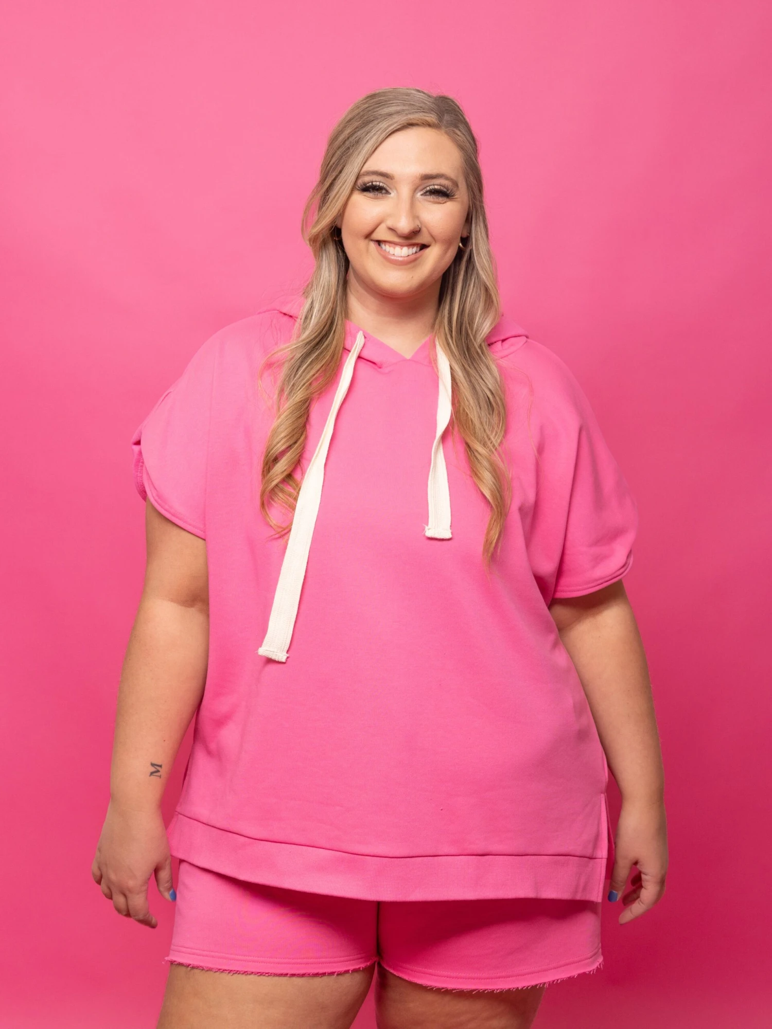 High Waisted Solid Knit Shorts | S - 3X Set W/ Sku49993 2 High Waisted Solid Knit Shorts | S - 3X Set W/ Sku49993 - Image 2