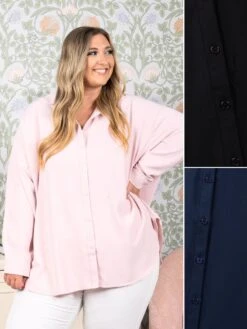 Long Sleeve Button Up Top | S - L