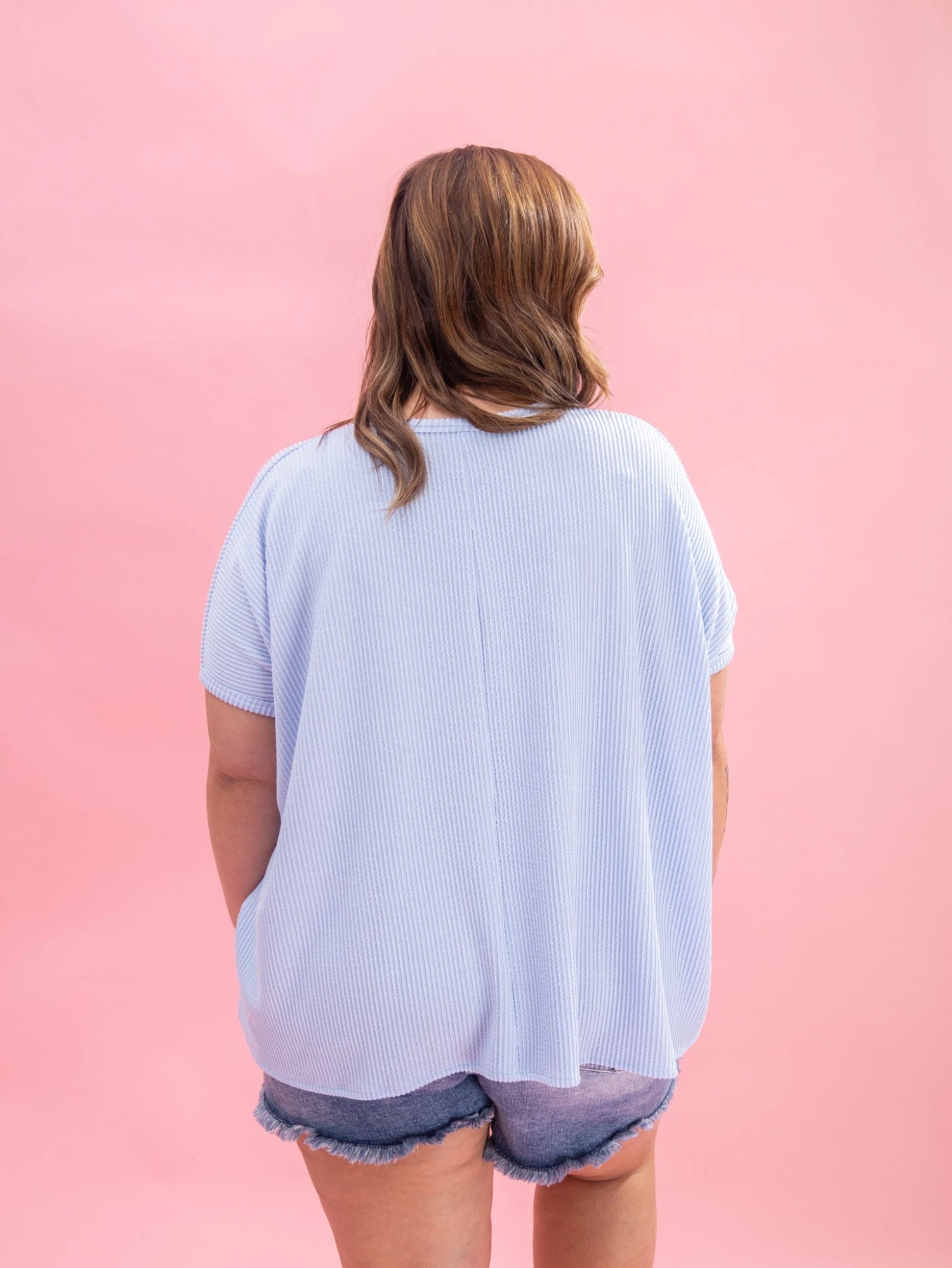 Raised Rib Short Sleeve Top By DD Design | S/M-2X/3X 7 Raised Rib Short Sleeve Top By DD Design | S/M-2X/3X - Image 7