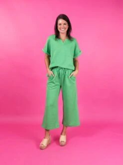 Textured Split Neck Short Sleeve Top | S - 3X Set W/ Sku51308 -Discount Divas Shop 7ae13c8969b3ec72b1d1d1fc9b385848