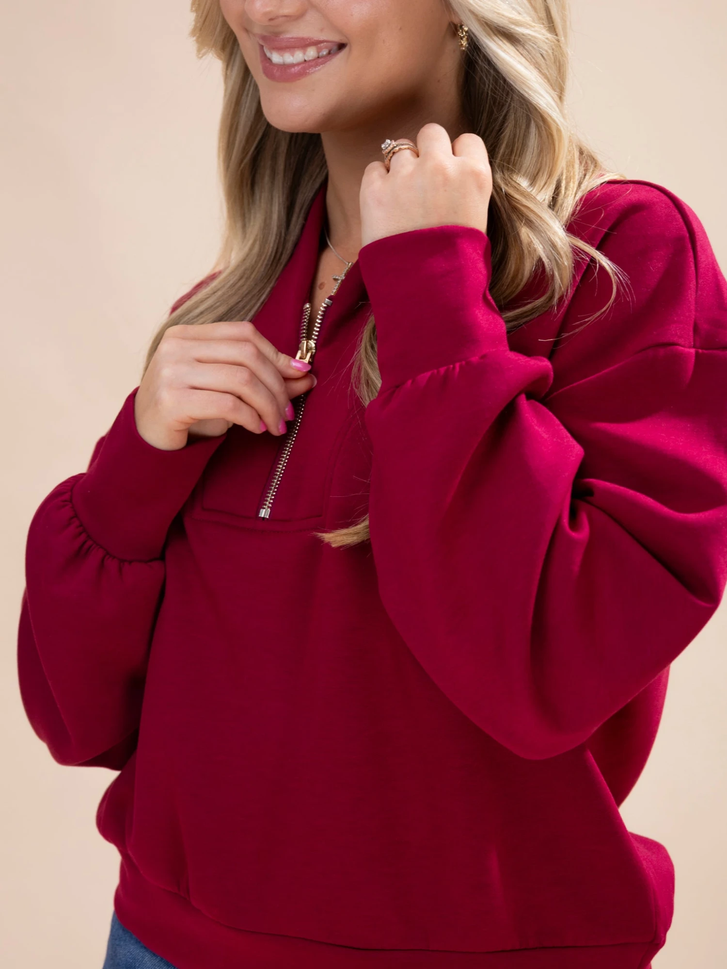 Zenana Scuba Half Zip Pullover | S-L 5 Zenana Scuba Half Zip Pullover | S-L - Image 5