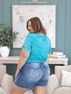 Mica Denim Super High Raw Hem Mid Length Shorts | S-3X 11 Mica Denim Super High Raw Hem Mid Length Shorts | S-3X -Discount Divas Shop 7d12aed4fc23c5b398871cb9a98a0ae6