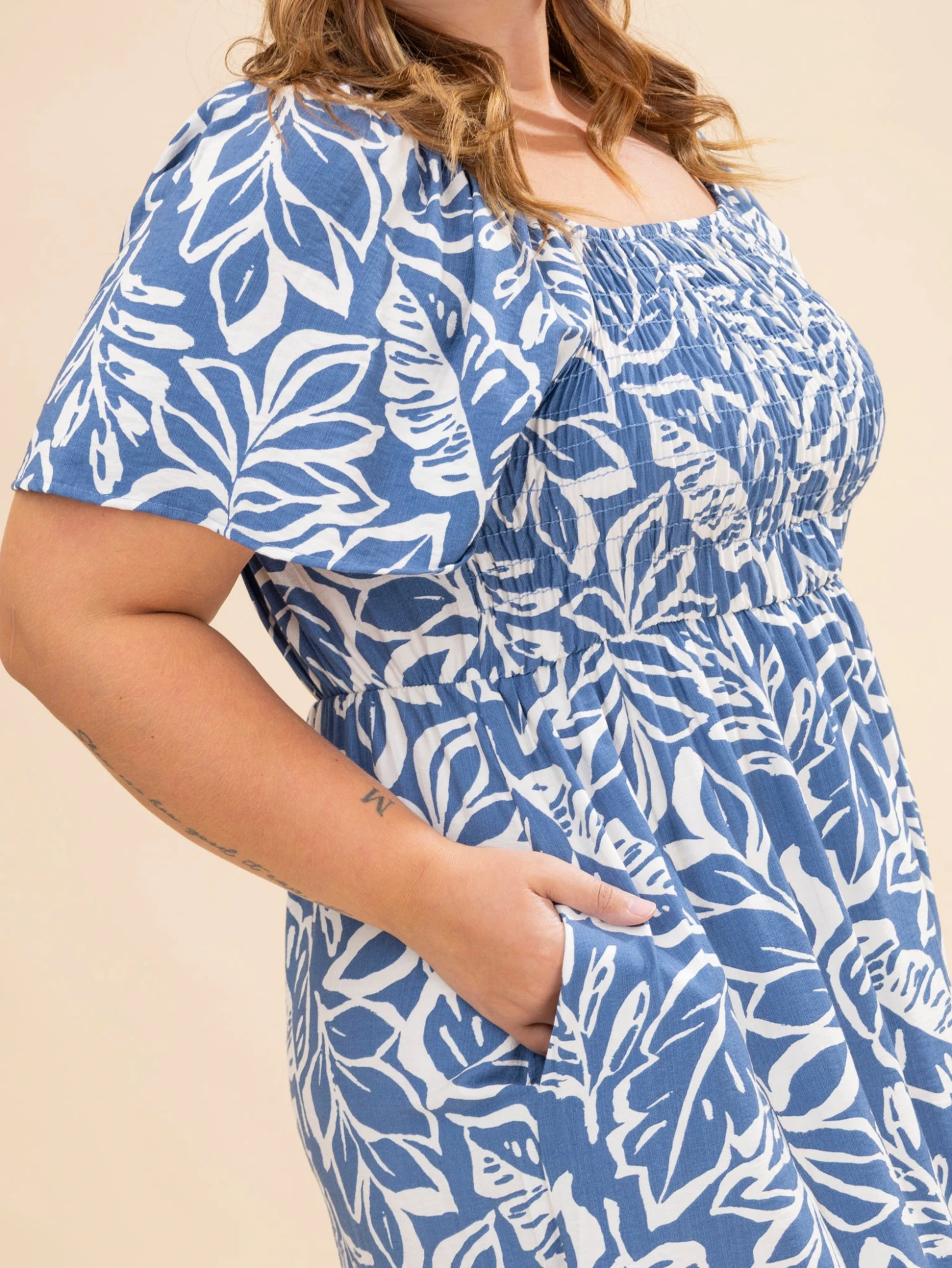Printed Dress W/ Pockets | S-XL 4 Printed Dress W/ Pockets | S-XL - Image 4