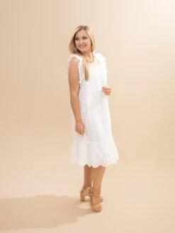 Eyelet Sleeveless Short Dress With Ruffle Detail | S-3XL 6 Eyelet Sleeveless Short Dress With Ruffle Detail | S-3XL -Discount Divas Shop 7e0bf51b62f6586e172ffb1b82ccf316