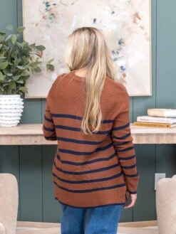 Be Cool Lightweight Striped Long Sleeve Sweater | S-L -Discount Divas Shop 7e4619cba27be3c7418f23beb7515f15