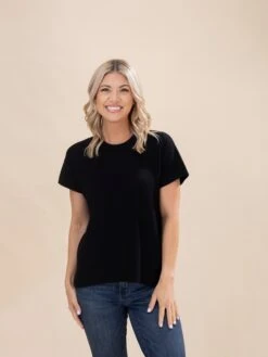 Ribbed Short Sleeve Sweater | S-3XL Pair W/ Sku63628 -Discount Divas Shop 7f1dba82ae5ae7c3e174b8f360031302